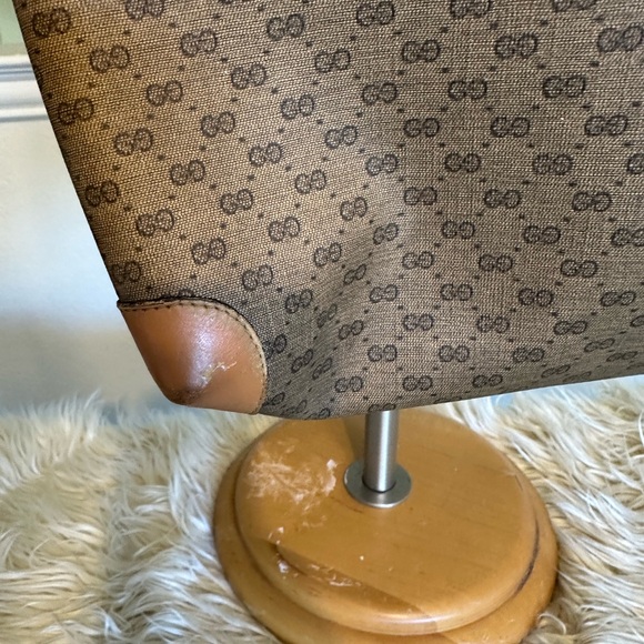 Authentic Vintage Gucci Interlocking GG Monogram Sherry Web Shopper Tote Bag - Picture 8 of 14